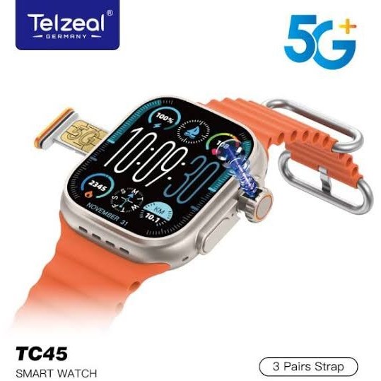 ساعت سیمکارت خور تلزیل مدل TC45 اولترا ۵G با رجیستر