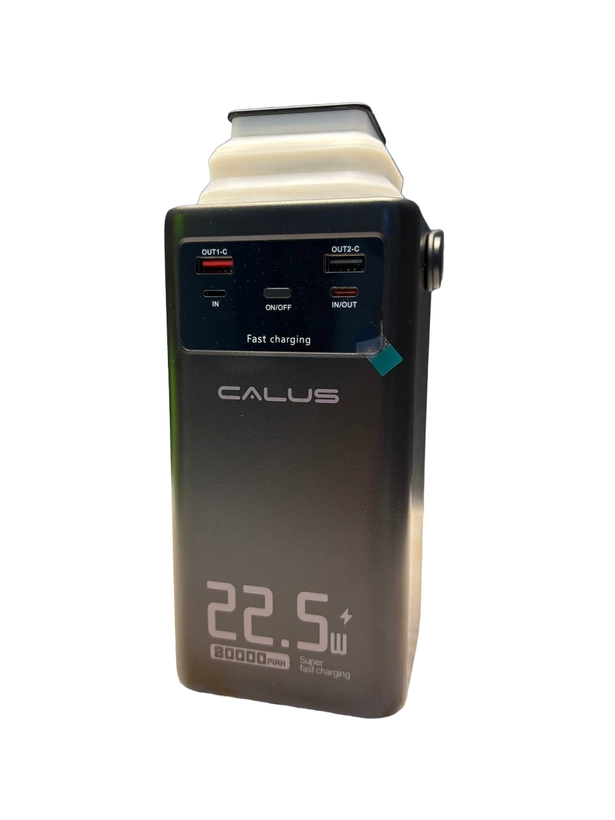 پاوربانک کالوس ۲۲.۵ وات 80 هزار میلی امپر مدل Calus Fast-L80