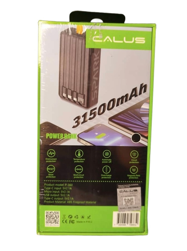 پاوربانک 31500 میلی امپر کالوس مدل P-360
