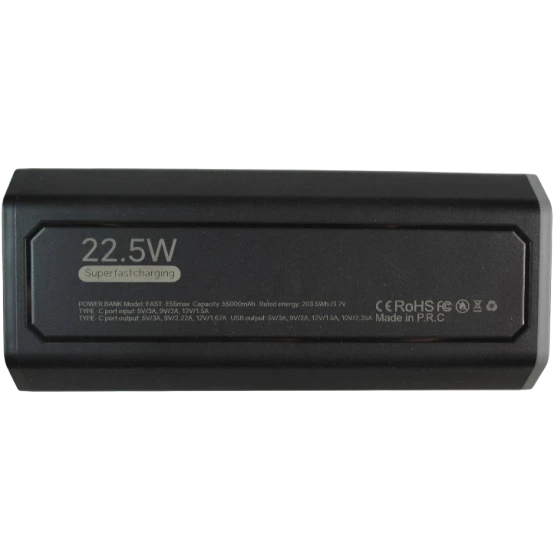 پاوربانک ۵۵۰۰۰ میلی امپر کالوس ۲۲.۵ وات مدل Fast-E55 max