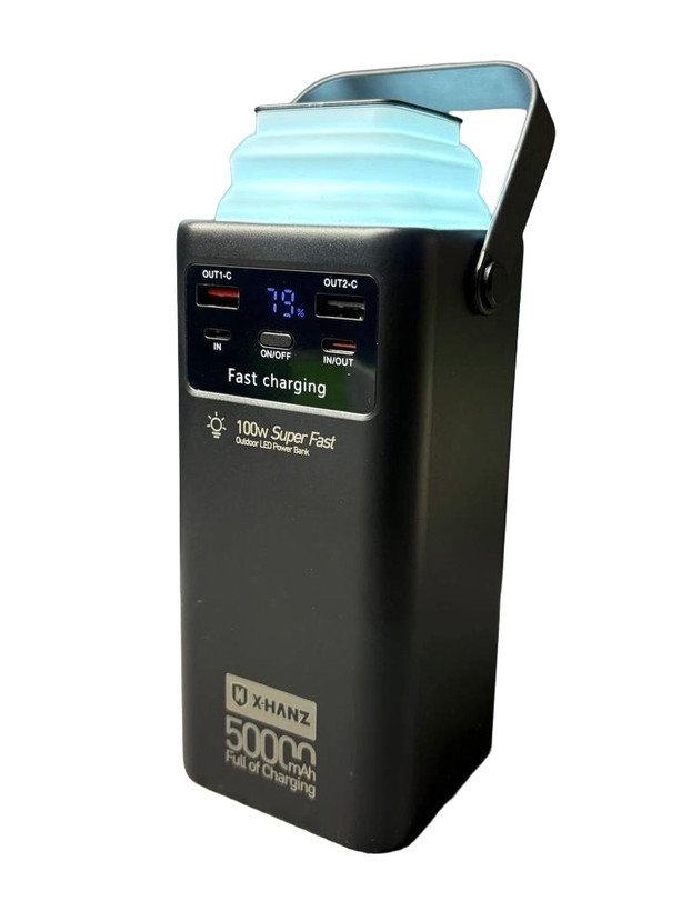 پاوربانک ۱۰۰ وات ۵۰۰۰۰ میلی امپر ایکس هانز مدل x-hanz PB-501