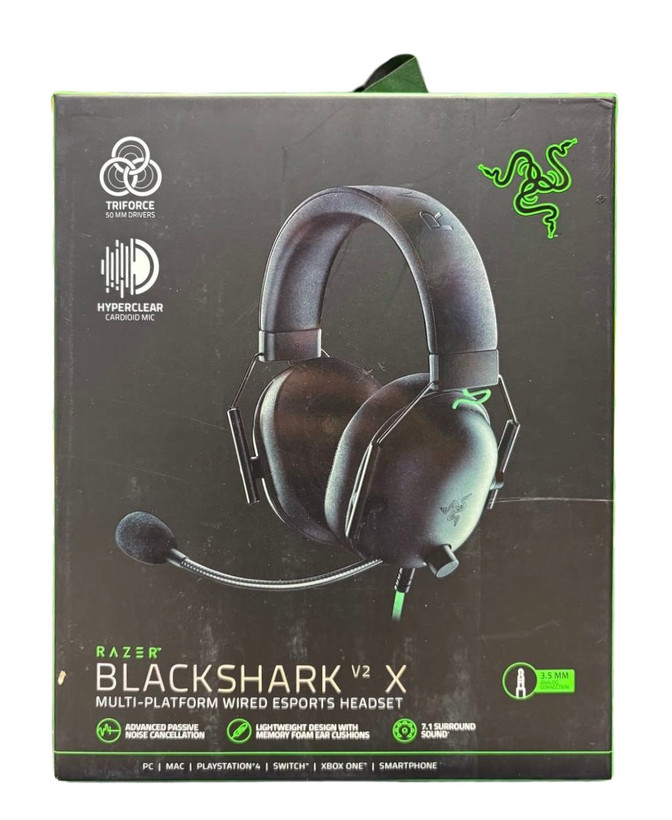 هدست با سیم ریزر مدل Blackshark v2 X اصل